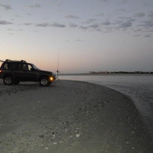 Surf Fishing at sunrise....Corson's Inlet State Park....