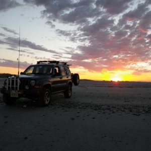 Surf Fishing at sunrise....Corson's Inlet State Park....