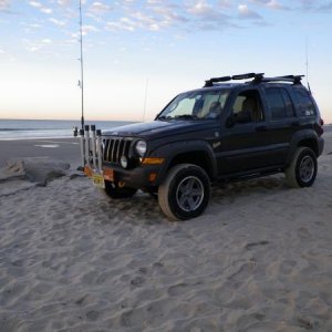 Surf Fishing at sunrise....Corson's Inlet State Park....