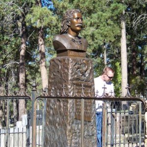 Wild Bill Hickock's grave at Mt Moriah in Deadwood