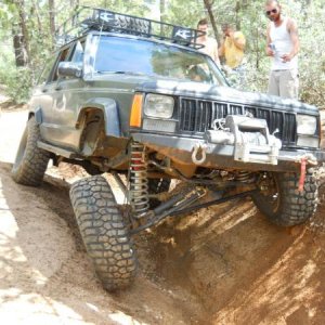 Joe's 90 XJ, 5.5 Rubicon Express lift, C-Rok bumpers