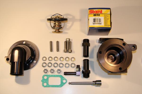 COMPLETELY DISASSEMBLED THERMOSTAT ASSEMBLY