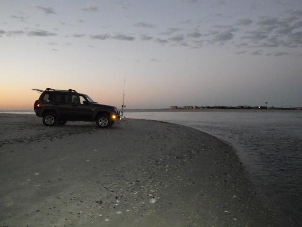 Surf Fishing at sunrise....Corson's Inlet State Park....