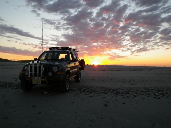 Surf Fishing at sunrise....Corson's Inlet State Park....